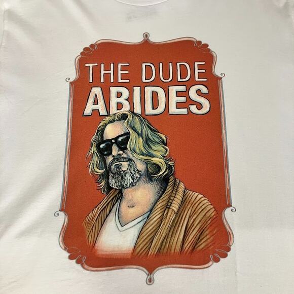 American Apparel The Big Lebowski “The Dude Abides” T Shirt XL NEW Deadstock VTG - Picture 3 of 6